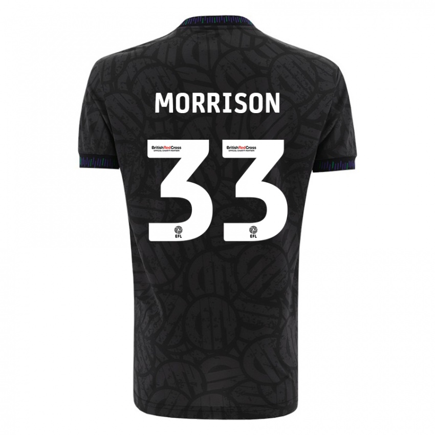 Herren Elijah Morrison #33 Schwarz Auswärtstrikot Trikot 2023/24 T-Shirt