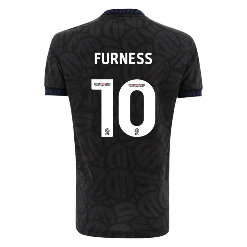 Herren Rachel Furness #10 Schwarz Auswärtstrikot Trikot 2023/24 T-Shirt