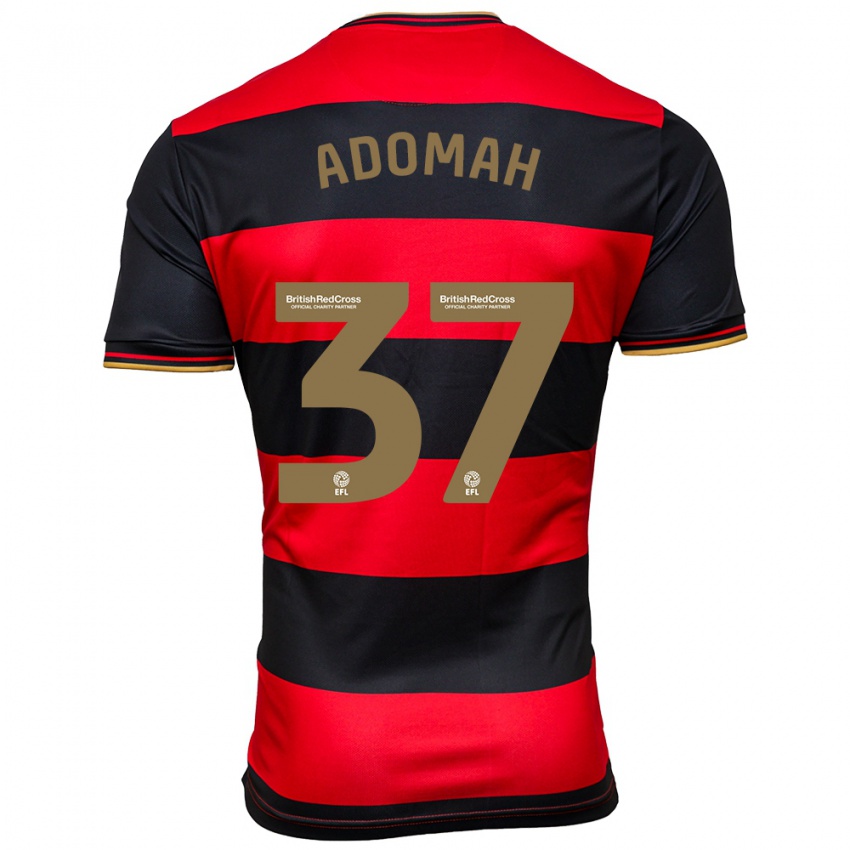 Herren Albert Adomah #37 Schwarz Rot Auswärtstrikot Trikot 2023/24 T-Shirt
