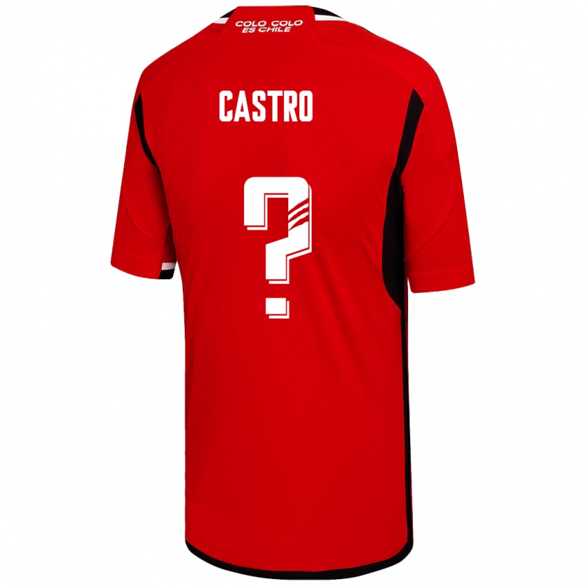 Herren Benjamín Castro #0 Rot Auswärtstrikot Trikot 2023/24 T-Shirt