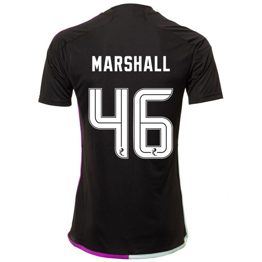 Herren Findlay Marshall #46 Schwarz Auswärtstrikot Trikot 2023/24 T-Shirt