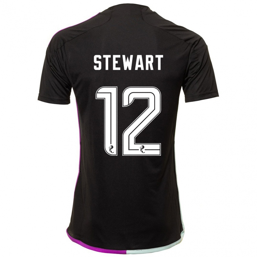 Herren Hannah Stewart #12 Schwarz Auswärtstrikot Trikot 2023/24 T-Shirt