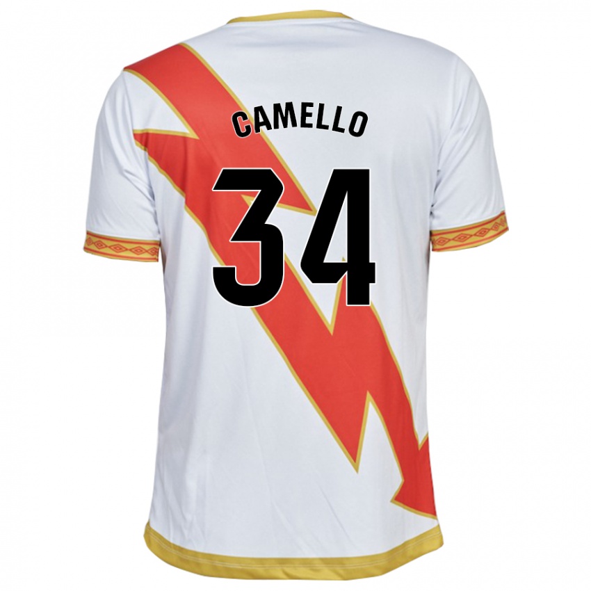 Damen Sergio Camello #34 Weiß Heimtrikot Trikot 2023/24 T-Shirt