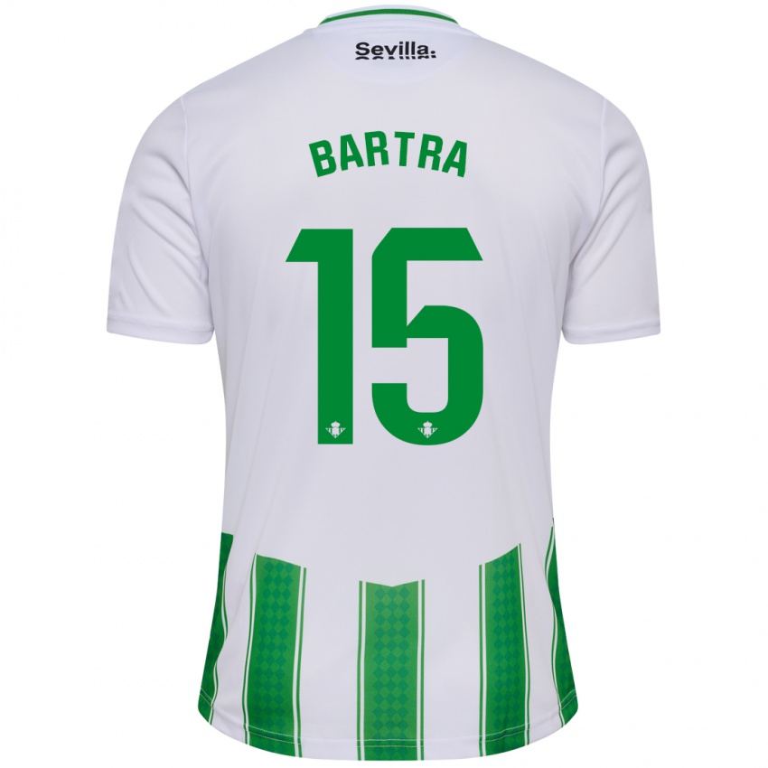 Damen Marc Bartra #15 Weiß Heimtrikot Trikot 2023/24 T-Shirt