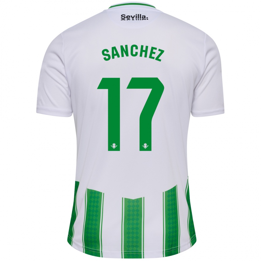 Damen Rodri Sanchez #17 Weiß Heimtrikot Trikot 2023/24 T-Shirt