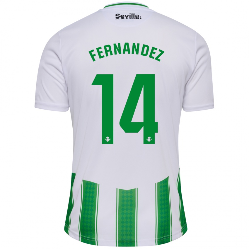 Damen Quique Fernández #14 Weiß Heimtrikot Trikot 2023/24 T-Shirt