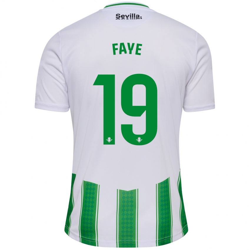 Damen Souleymane Faye #19 Weiß Heimtrikot Trikot 2023/24 T-Shirt