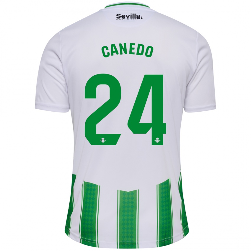 Damen Damián Canedo #24 Weiß Heimtrikot Trikot 2023/24 T-Shirt