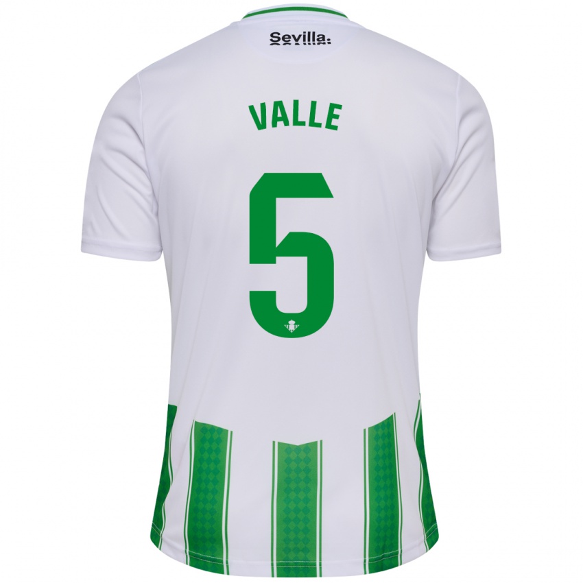 Damen María Valle López #5 Weiß Heimtrikot Trikot 2023/24 T-Shirt