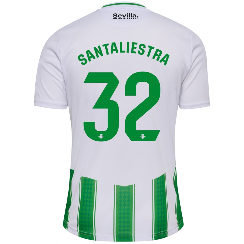 Damen Carla Santaliestra #32 Weiß Heimtrikot Trikot 2023/24 T-Shirt