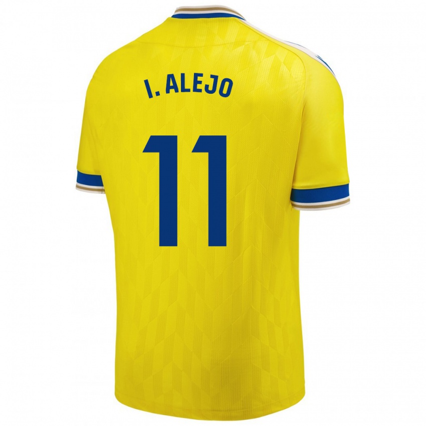 Damen Iván Alejo #11 Gelb Heimtrikot Trikot 2023/24 T-Shirt