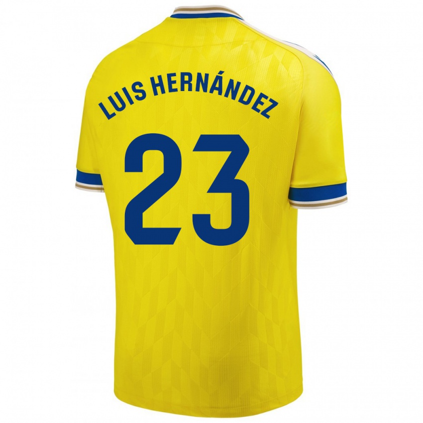 Damen Luis Hernández #23 Gelb Heimtrikot Trikot 2023/24 T-Shirt