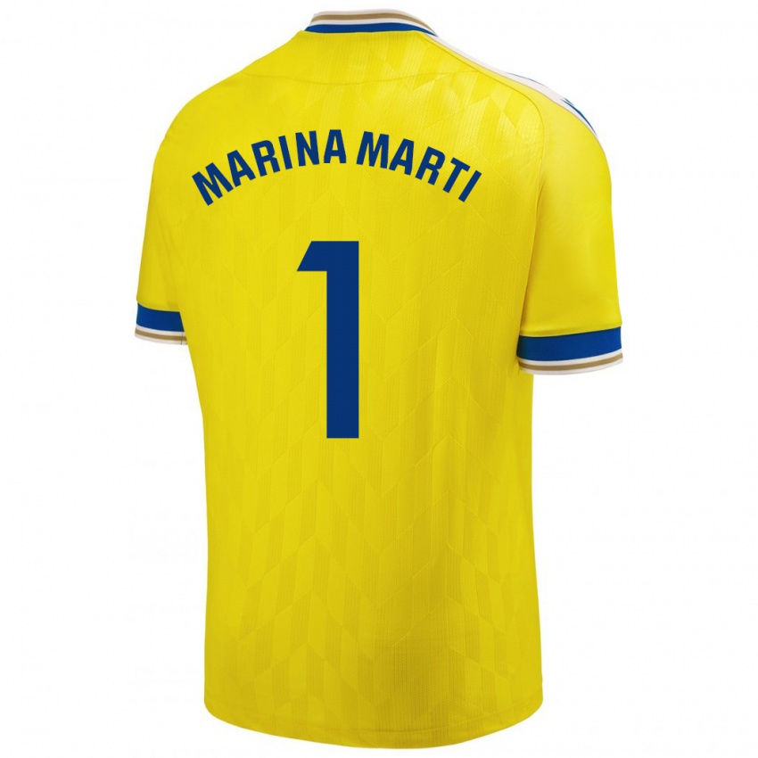 Damen Marina Martí #1 Gelb Heimtrikot Trikot 2023/24 T-Shirt