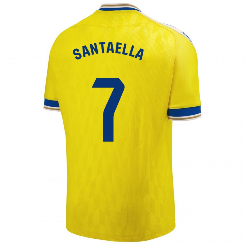 Damen Natalia Santaella Picón #7 Gelb Heimtrikot Trikot 2023/24 T-Shirt