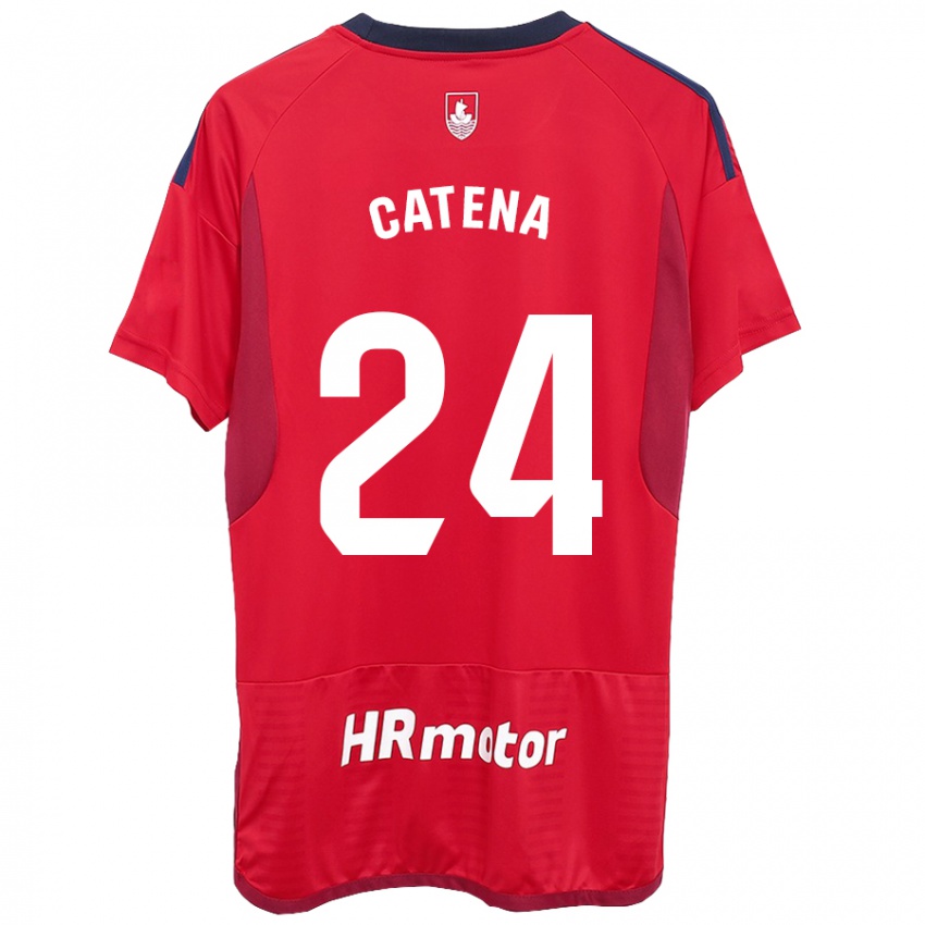 Damen Alejandro Catena #24 Rot Heimtrikot Trikot 2023/24 T-Shirt