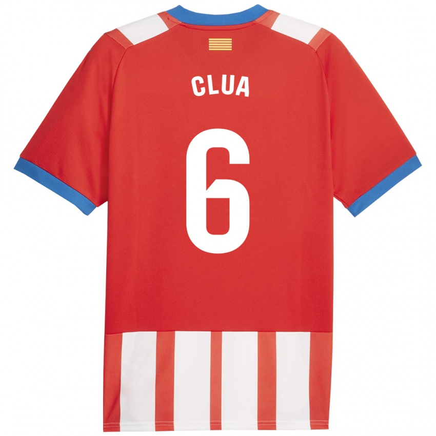 Damen Silvi Clua #6 Rot-Weiss Heimtrikot Trikot 2023/24 T-Shirt