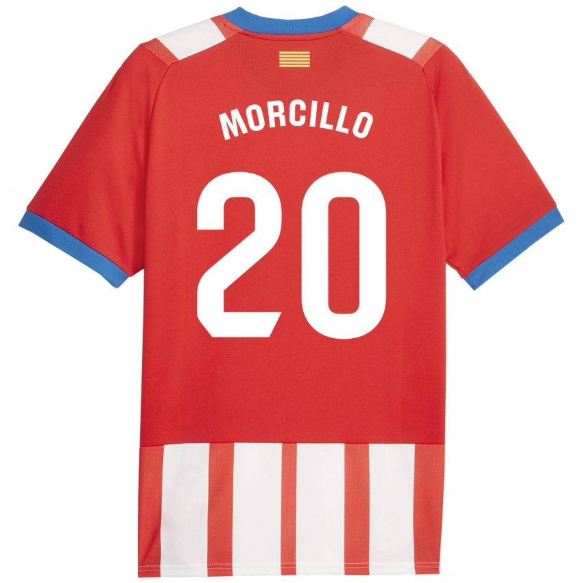 Damen Luis Morcillo #20 Rot-Weiss Heimtrikot Trikot 2023/24 T-Shirt