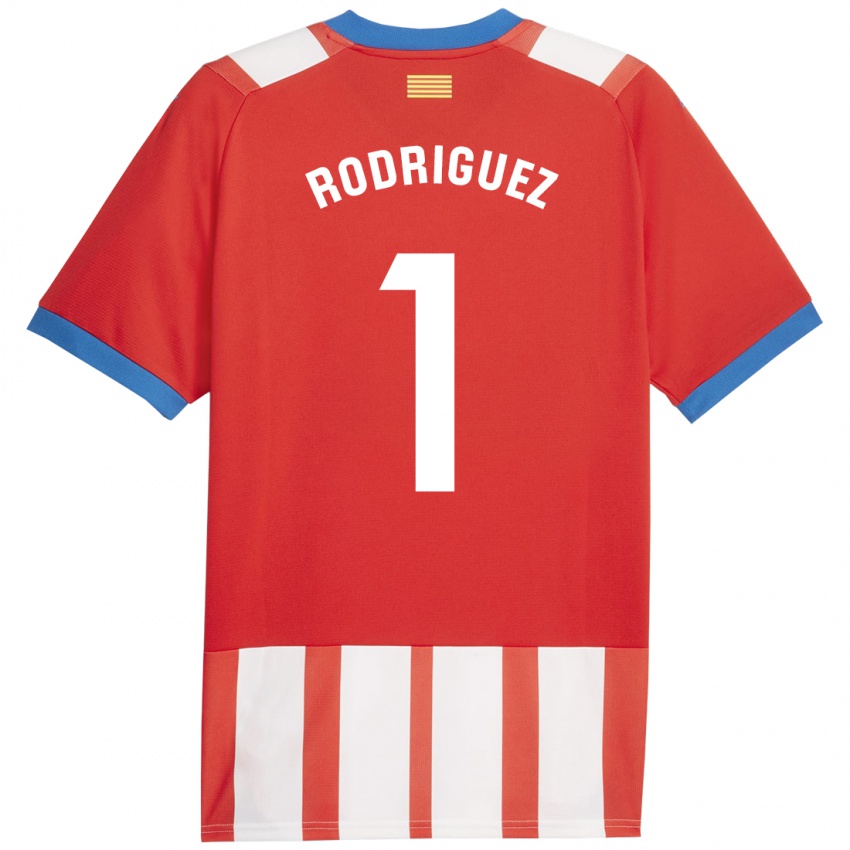 Damen Maria Rodríguez #1 Rot-Weiss Heimtrikot Trikot 2023/24 T-Shirt