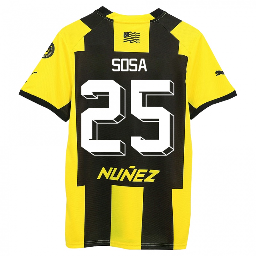 Damen Ignacio Sosa #25 Gelb Schwarz Heimtrikot Trikot 2023/24 T-Shirt