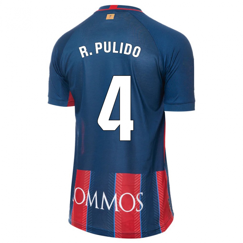 Damen Rubén Pulido #4 Marine Heimtrikot Trikot 2023/24 T-Shirt