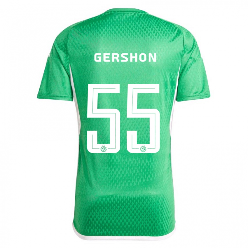 Damen Rami Gershon #55 Weiß Blau Heimtrikot Trikot 2023/24 T-Shirt