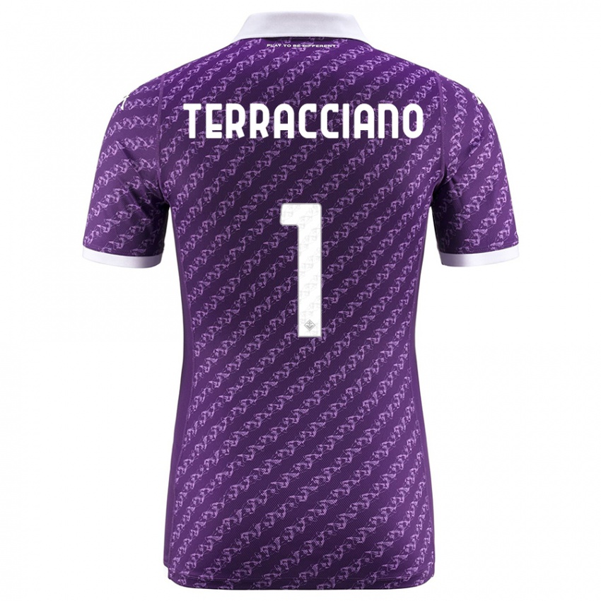 Damen Pietro Terracciano #1 Violett Heimtrikot Trikot 2023/24 T-Shirt