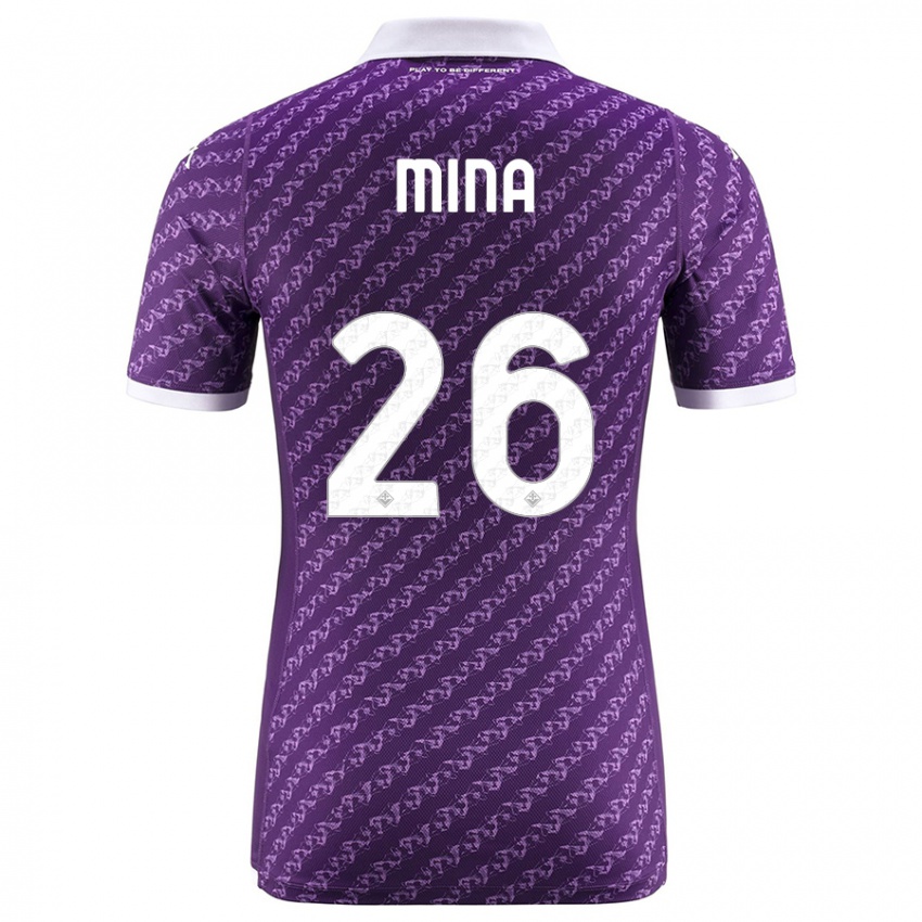 Damen Yerry Mina #26 Violett Heimtrikot Trikot 2023/24 T-Shirt