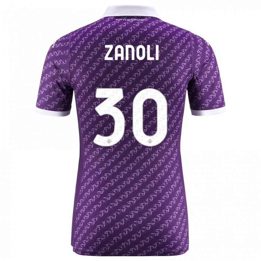 Damen Martina Zanoli #30 Violett Heimtrikot Trikot 2023/24 T-Shirt