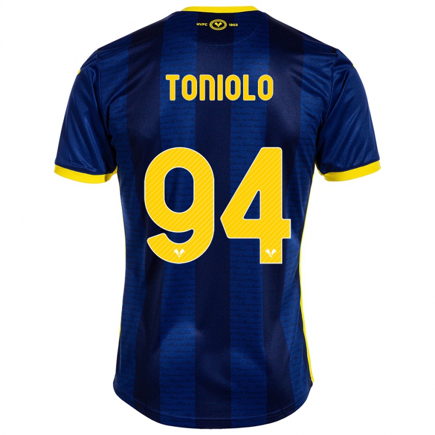 Damen Giacomo Toniolo #94 Marine Heimtrikot Trikot 2023/24 T-Shirt