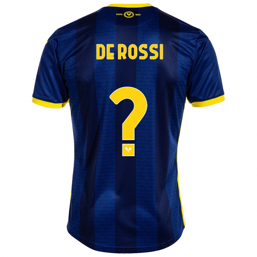 Damen Michele De Rossi #0 Marine Heimtrikot Trikot 2023/24 T-Shirt