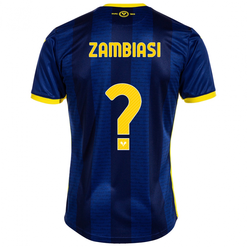 Damen Yonas Zambiasi #0 Marine Heimtrikot Trikot 2023/24 T-Shirt