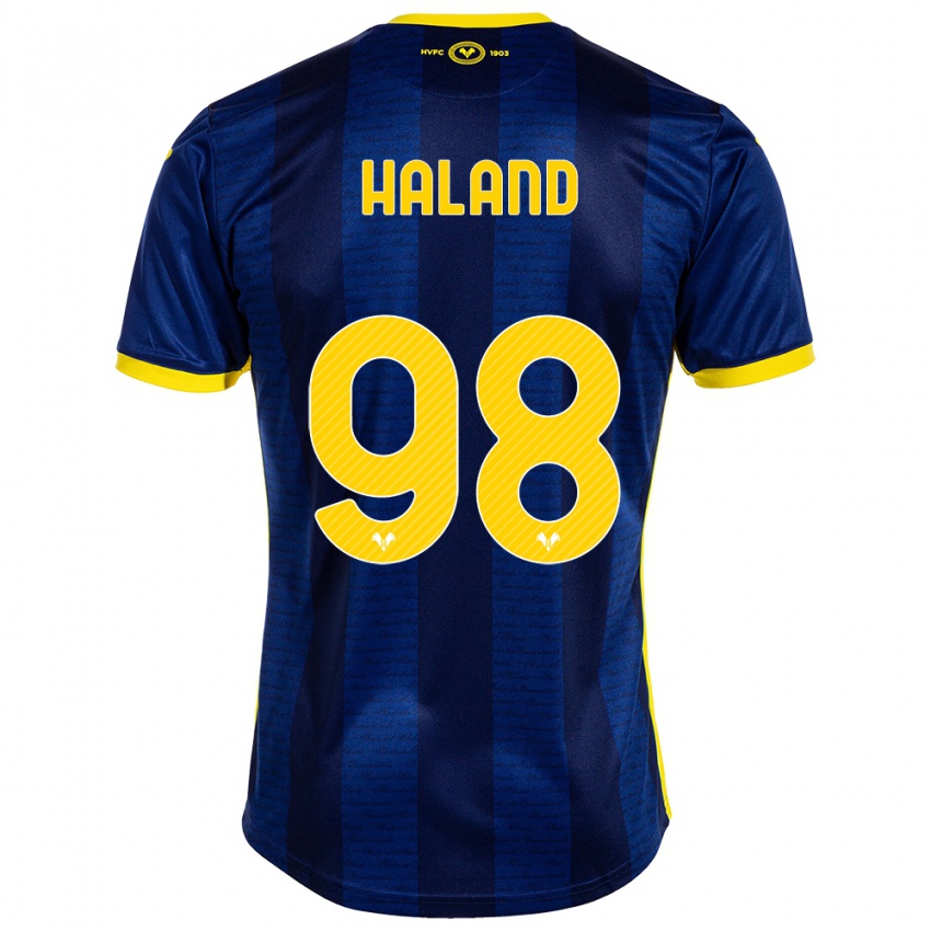 Damen Benedicte Iversen Håland #98 Marine Heimtrikot Trikot 2023/24 T-Shirt