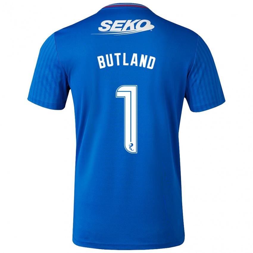 Damen Jack Butland #1 Blau Heimtrikot Trikot 2023/24 T-Shirt