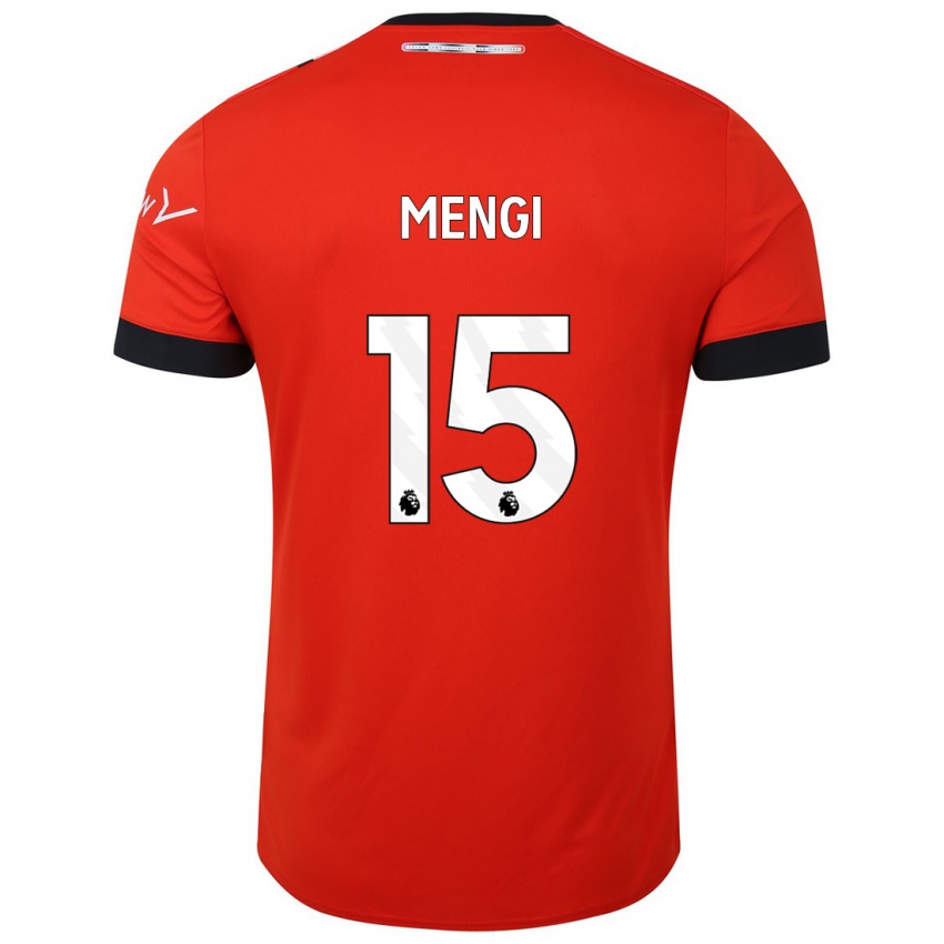 Damen Teden Mengi #15 Rot Heimtrikot Trikot 2023/24 T-Shirt