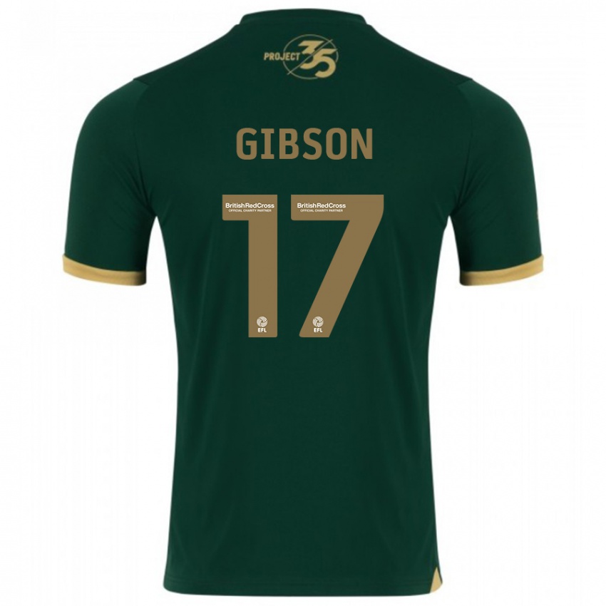 Damen Lewis Gibson #17 Grün Heimtrikot Trikot 2023/24 T-Shirt