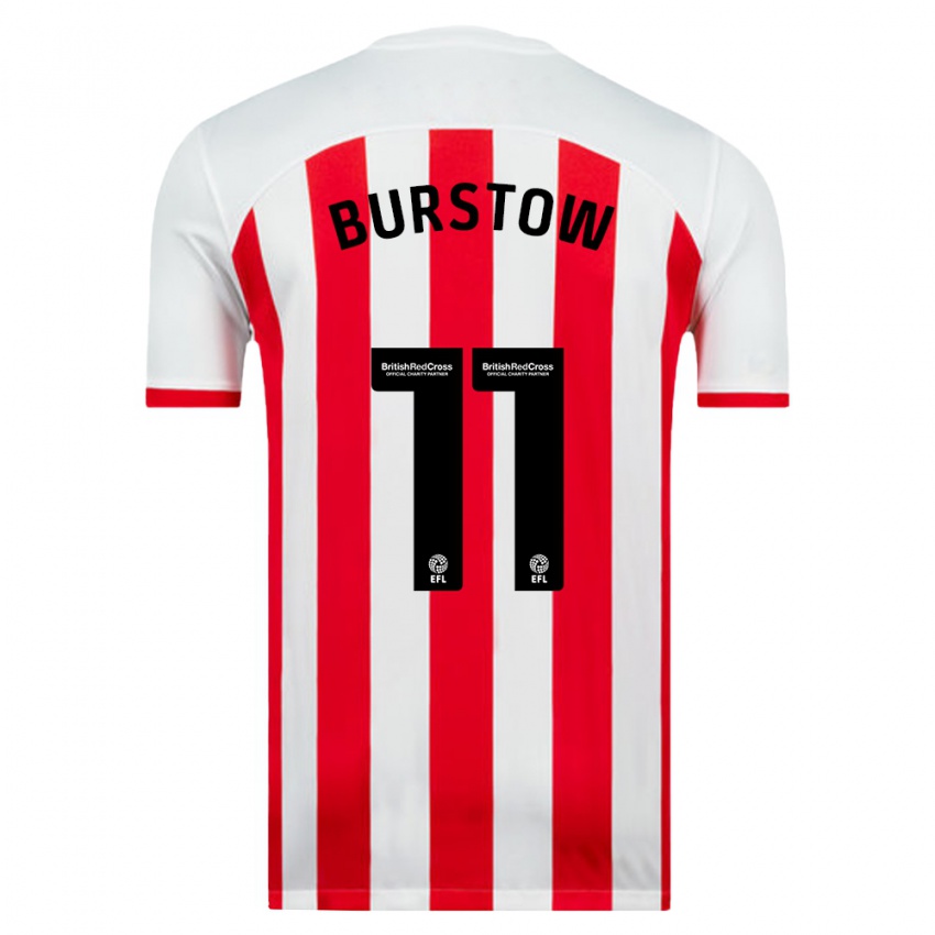 Damen Mason Burstow #11 Weiß Heimtrikot Trikot 2023/24 T-Shirt