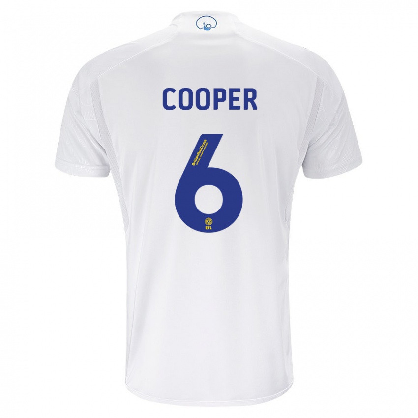Damen Liam Cooper #6 Weiß Heimtrikot Trikot 2023/24 T-Shirt