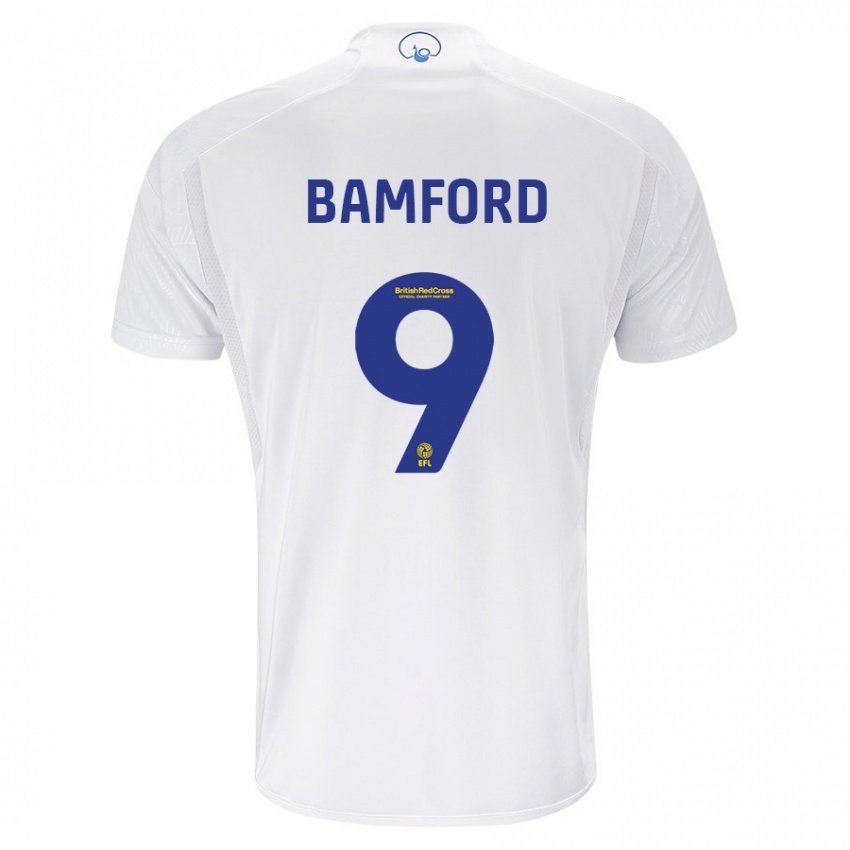 Damen Patrick Bamford #9 Weiß Heimtrikot Trikot 2023/24 T-Shirt