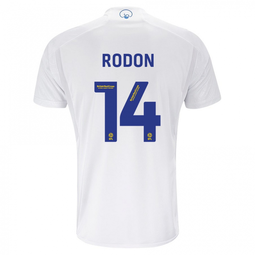 Damen Joe Rodon #14 Weiß Heimtrikot Trikot 2023/24 T-Shirt