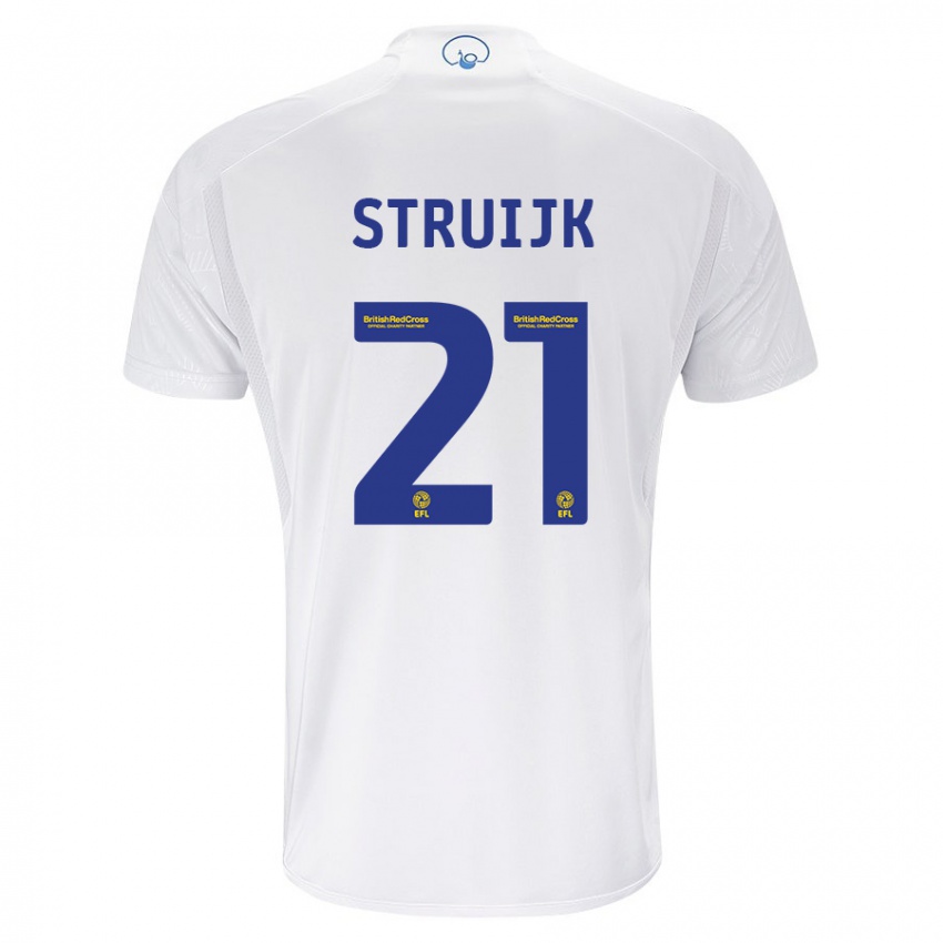 Damen Pascal Struijk #21 Weiß Heimtrikot Trikot 2023/24 T-Shirt