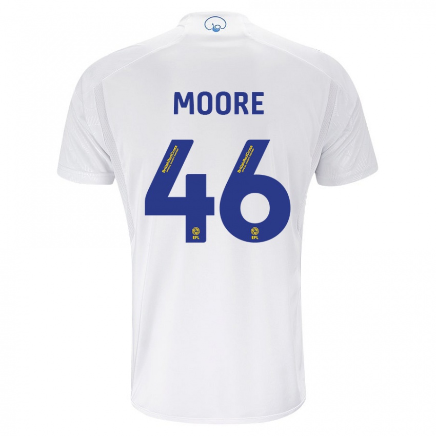 Damen Kris Moore #46 Weiß Heimtrikot Trikot 2023/24 T-Shirt