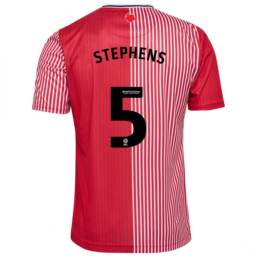 Damen Jack Stephens #5 Rot Heimtrikot Trikot 2023/24 T-Shirt