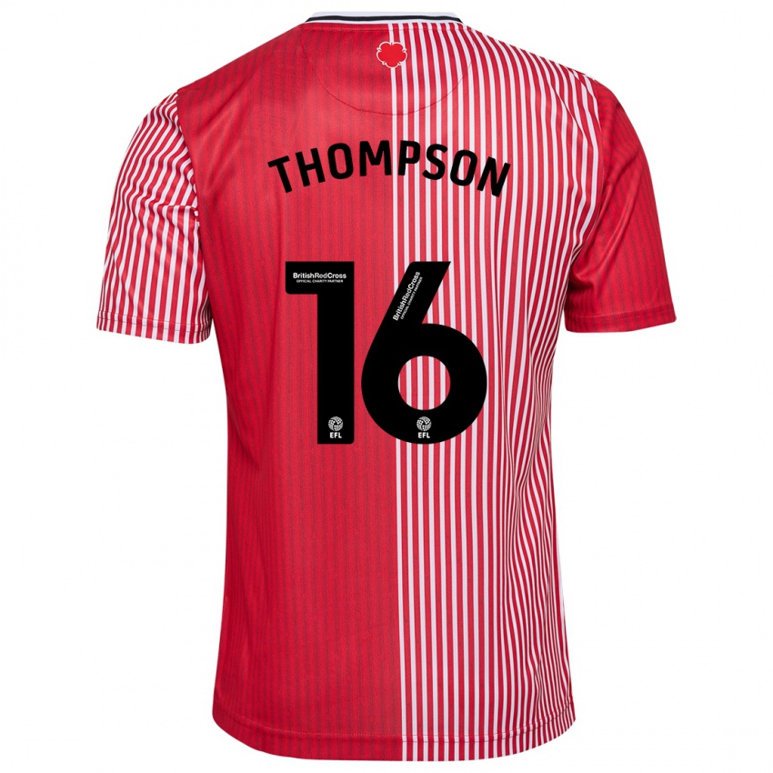 Damen Emma Thompson #16 Rot Heimtrikot Trikot 2023/24 T-Shirt