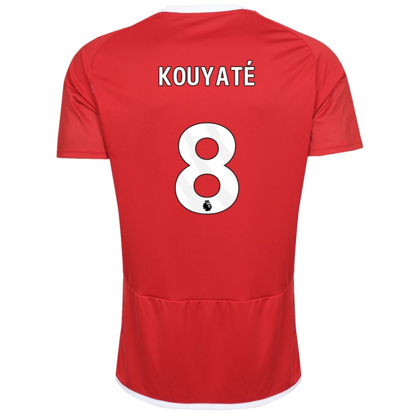 Damen Cheikhou Kouyate #8 Rot Heimtrikot Trikot 2023/24 T-Shirt