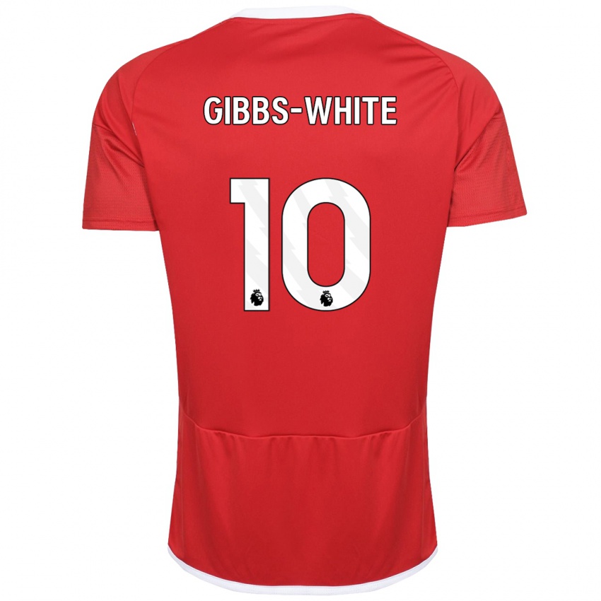 Damen Morgan Gibbs-White #10 Rot Heimtrikot Trikot 2023/24 T-Shirt