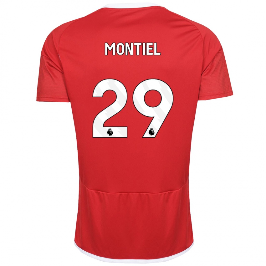 Damen Gonzalo Montiel #29 Rot Heimtrikot Trikot 2023/24 T-Shirt