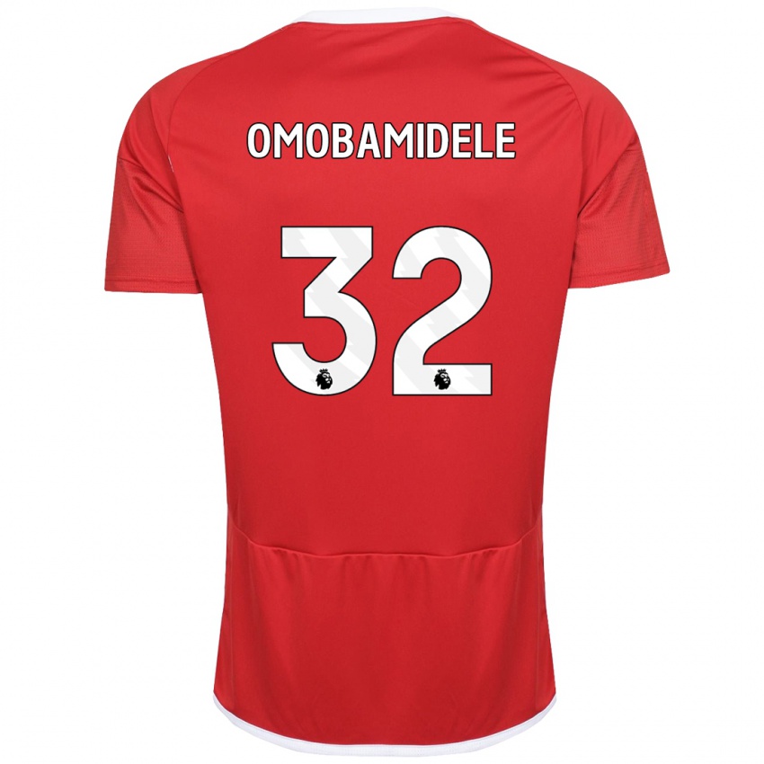 Damen Andrew Omobamidele #32 Rot Heimtrikot Trikot 2023/24 T-Shirt