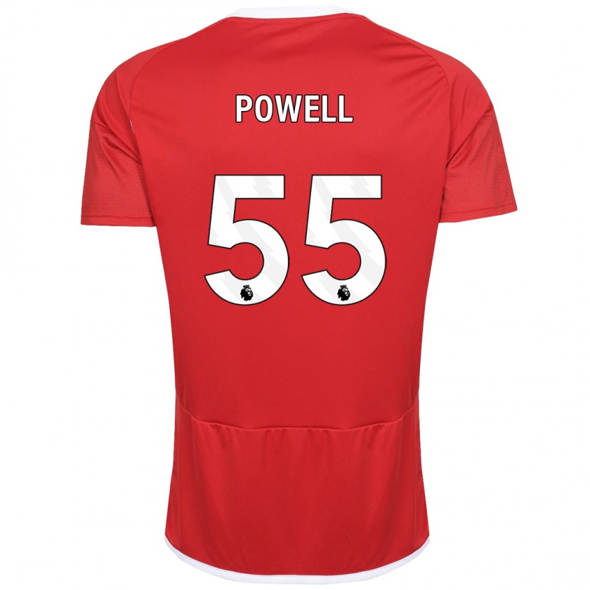 Damen Josh Powell #55 Rot Heimtrikot Trikot 2023/24 T-Shirt