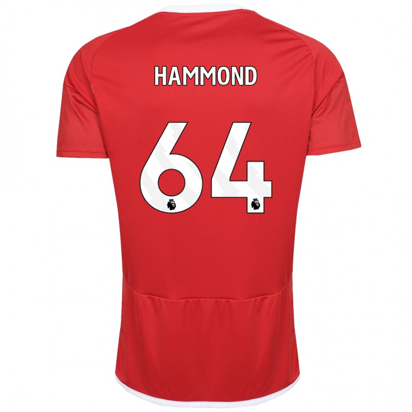 Damen Ben Hammond #64 Rot Heimtrikot Trikot 2023/24 T-Shirt