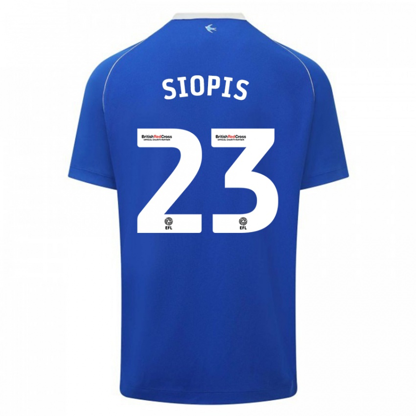 Damen Manolis Siopis #23 Blau Heimtrikot Trikot 2023/24 T-Shirt